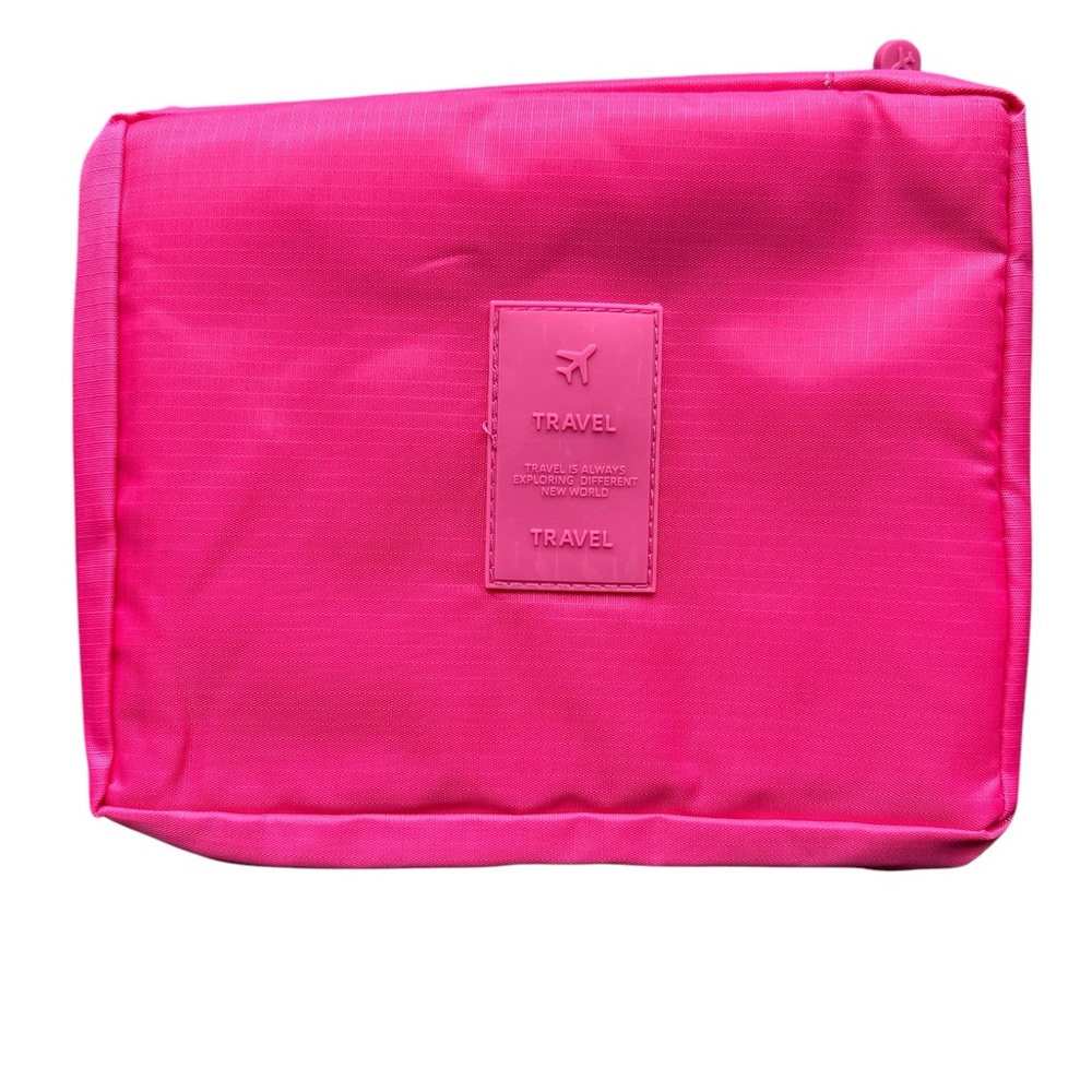 Ravel Pink Cosmetic Bag with Zipper Closure and Lightweight Design